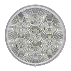 Peterson® LumenX® LED 4" Round Clear Back-Up Light - Grommet Mount