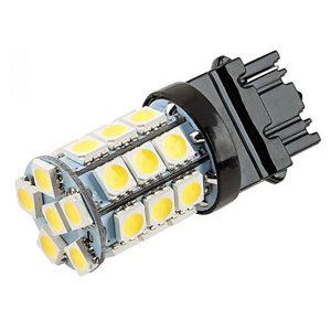 3156 LED Bulb - 27 SMD LED Tower - Wedge Base - Cool White