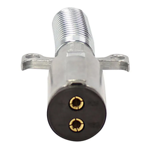 2-Pole Plug Vertical Pin with Spring Guard