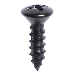 Phillips Oval Head Tapping Screw - Black Oxide