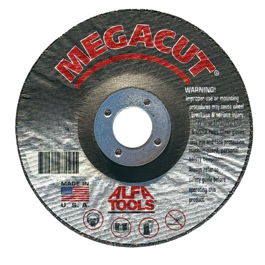 ALFA Tools Megacut Cut-Off Wheel – 3 in x 1/16 in x 1/4 in, Type 1, 6-Pack