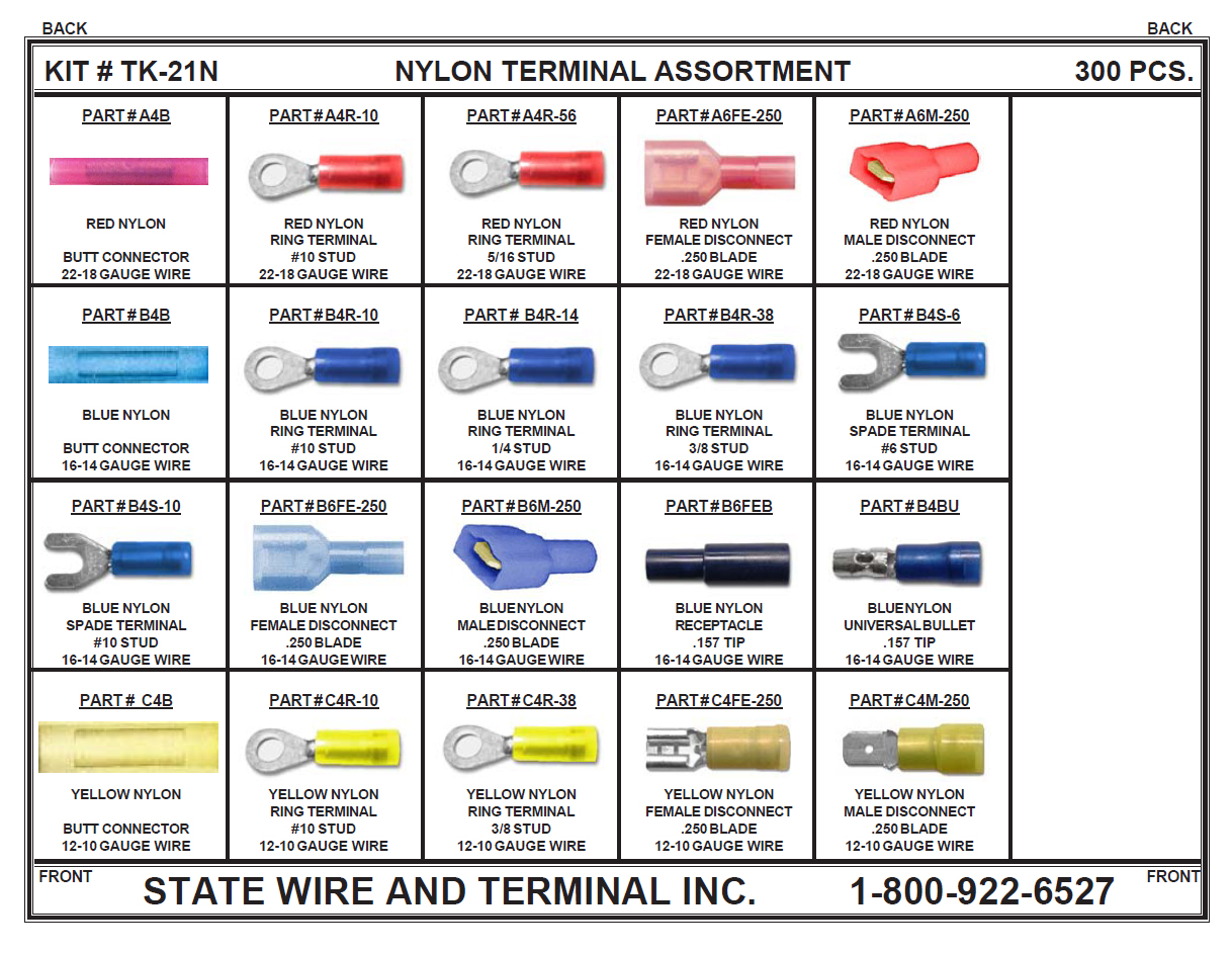 Nylon Insulated Terminal Kit