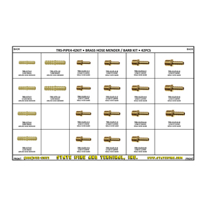 Brass Hose Mender / Barb Kit - 42 Pieces