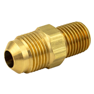 Flare X Male Pipe Connector, Brass