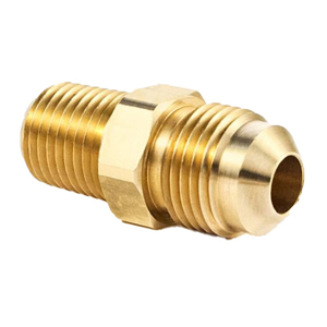 Flare X Male Pipe Connector, Brass