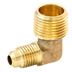 Flare X Male Pipe Elbow, Brass