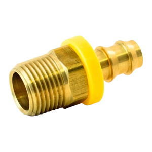 Rigid Male Pipe Hose Barb, Brass