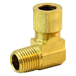 Compression Tee, 90° Male Elbow