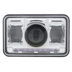 11 High Power LED 4" x 6" Projection Headlight - High Beam