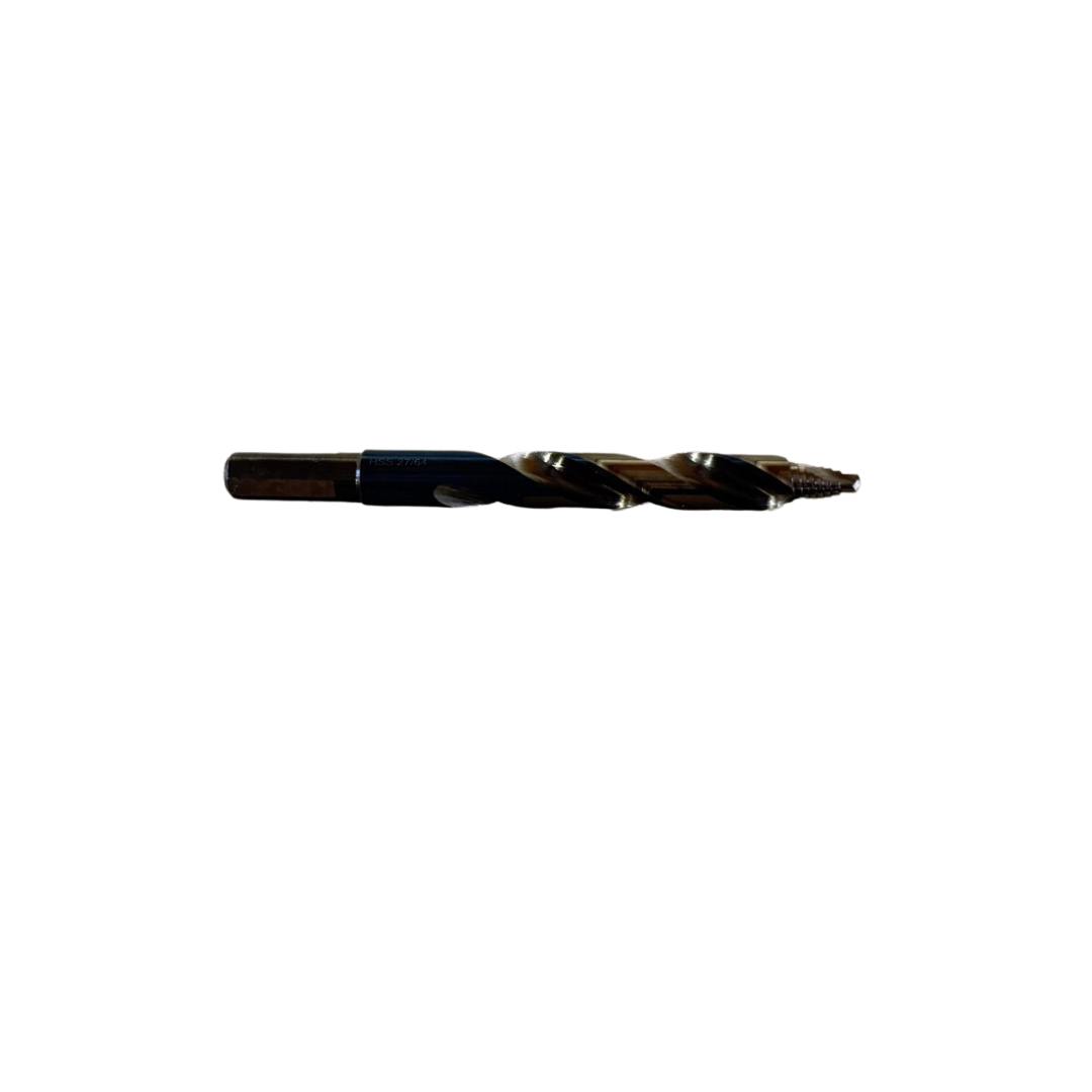 27/64" Blitz-Storm Mechanics Length Step Point Drill Bit – 3/8" Reduced Shank – Black & Gold