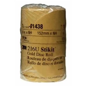 Gold Disc Roll – 6 Inch P220 Grit