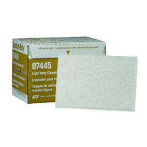 Light Duty Cleansing Pad – 6 Inch x 9 Inch, White, 20 Pads per Box