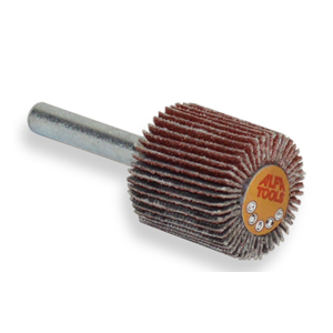 1-1/2" Flap Wheel, 80 Grit Aluminum Oxide, Mounted with 1/4" Steel Shank