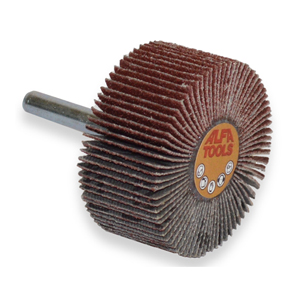 2" x 1" Flap Wheel, 60 Grit Aluminum Oxide, Mounted with 1/4" Steel Shank