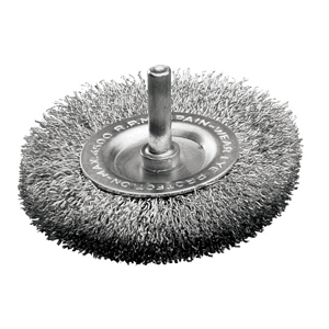 2" Crimped Wire Wheel Brush – Coarse – 1/4" Shank – Carbon Steel – Max 6,000 RPM