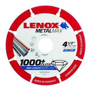 Diamond Edge Metal Cut-Off Wheel (Metalmax Angle Grinder Blade) 4-1/2 inches diameter x 0.05 inch thickness x 7/8 inch arbor hole