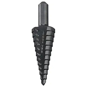 Vari-Bit Step Drill Bit, 3/16-Inch to 7/8-Inch Range, 3/8-Inch Shank