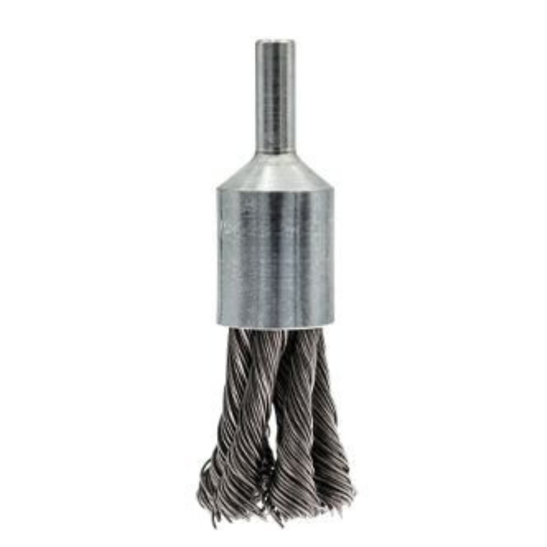 3/4" Knotted Wire End Brush with 1/4" Shank