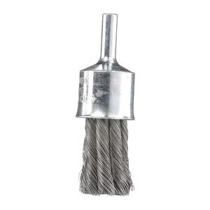 1/2" Knotted Wire End Brush – Carbon Steel – 1/4" Shank
